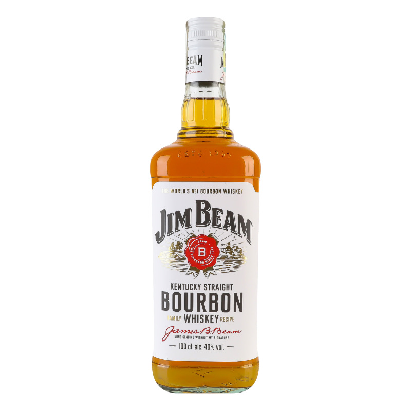 Віскі Jim Beam 1л Burdon Вайт 40%