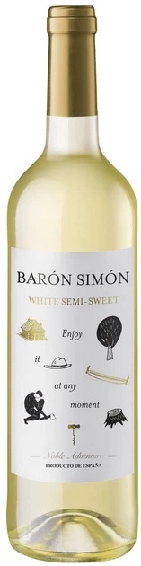 Вино Baron Simon 0,75л б н/сол 10,5%