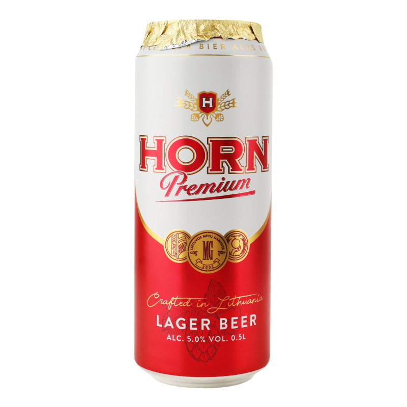 Пиво Horn Disel 0,5л Premium 5% ж/б