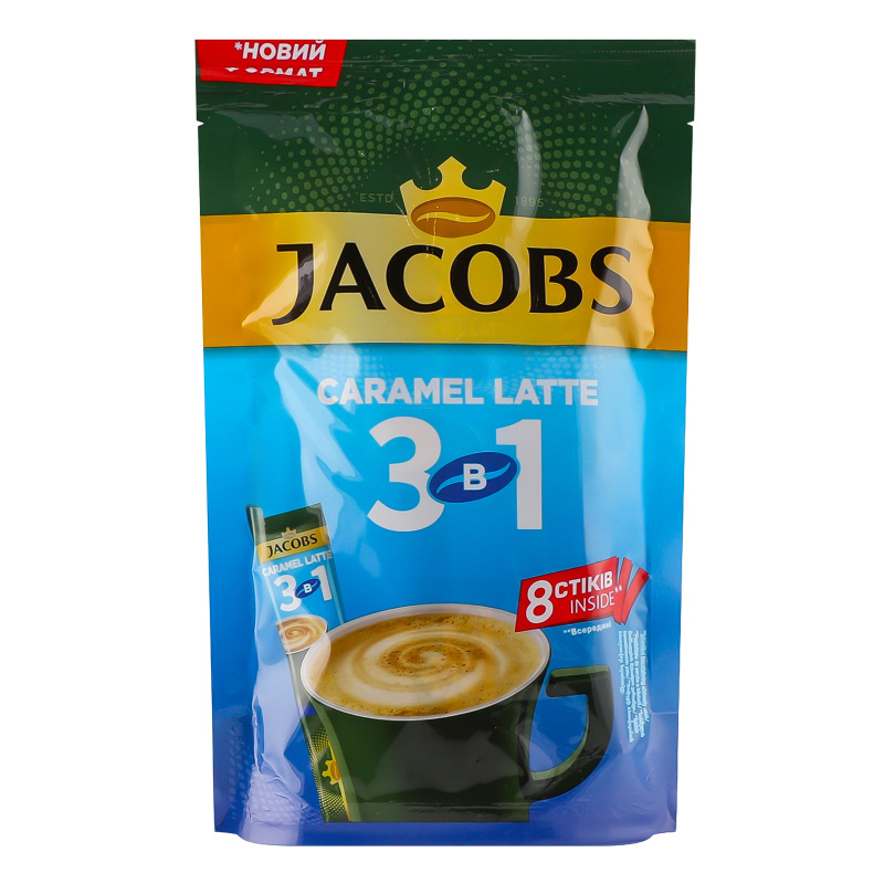 НапійКавов Jacobs 3в1 Карам Латте8шт/п