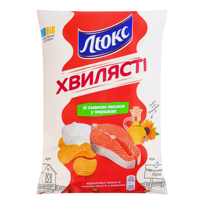 Чипси Люкс 125г Лосось у вершках