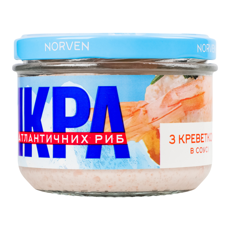 Ікра Norven 160г в білому соусі з кревет