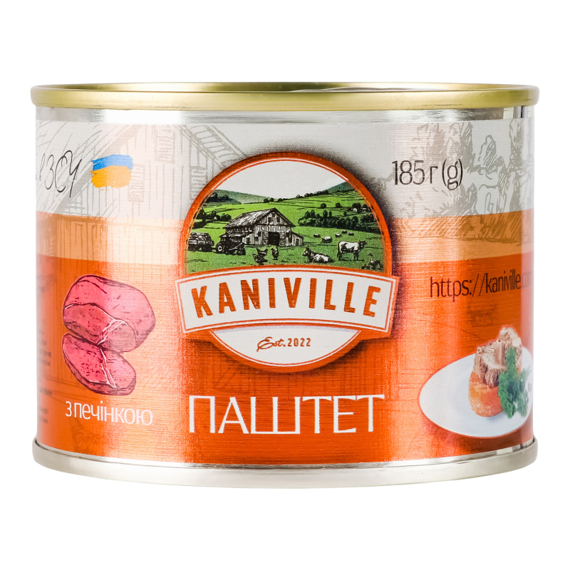 Паштет Kaniville 185г Мясний з печінкою