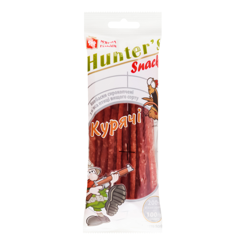 Ковбаски МяснаГільдія 90г Hunter Курячі