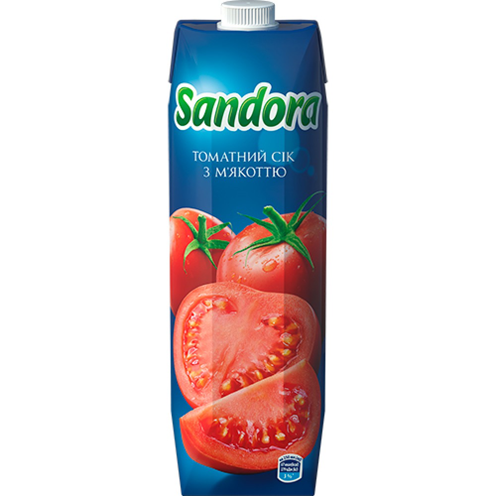 Сік Sandora 0,95л Томат з мякоттю