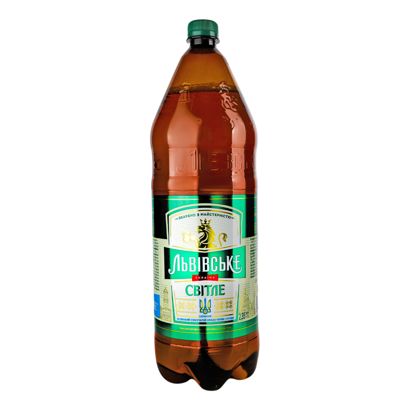 Пиво Львівське 2,35л Світле 4,3% ПЕТ
