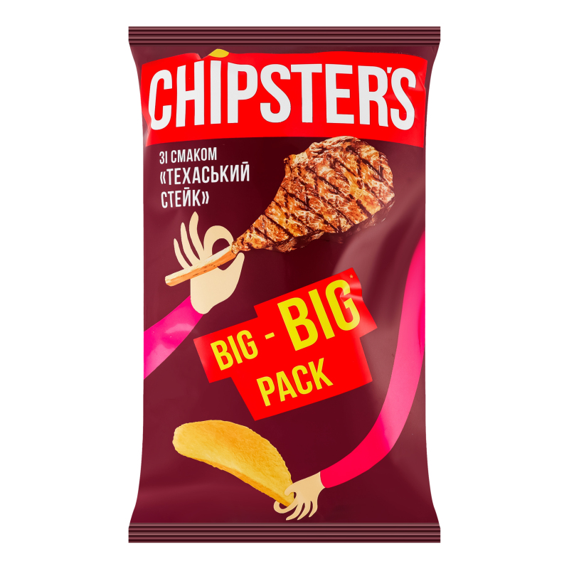 Чипси Chipsters 160г Техаський стейк
