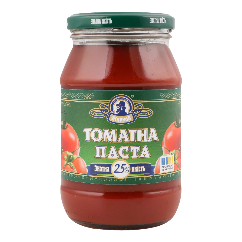 Томатна паста Жирнов 25% 480г с/б