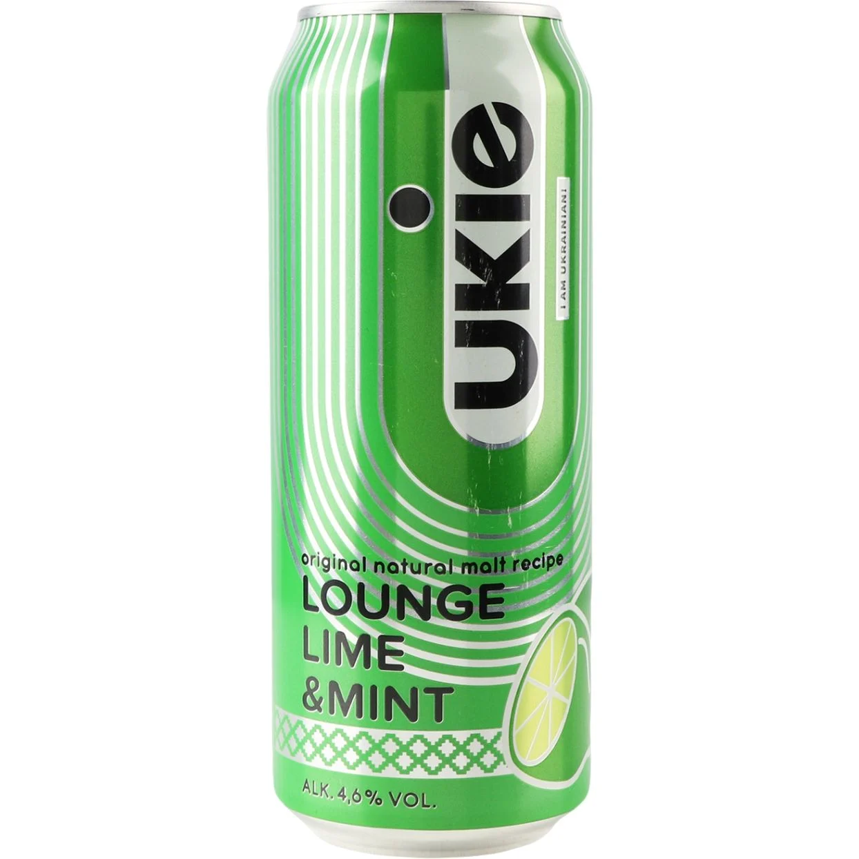 Пиво Ukie 0,5л Lime&mint світле 4,6% ж/б