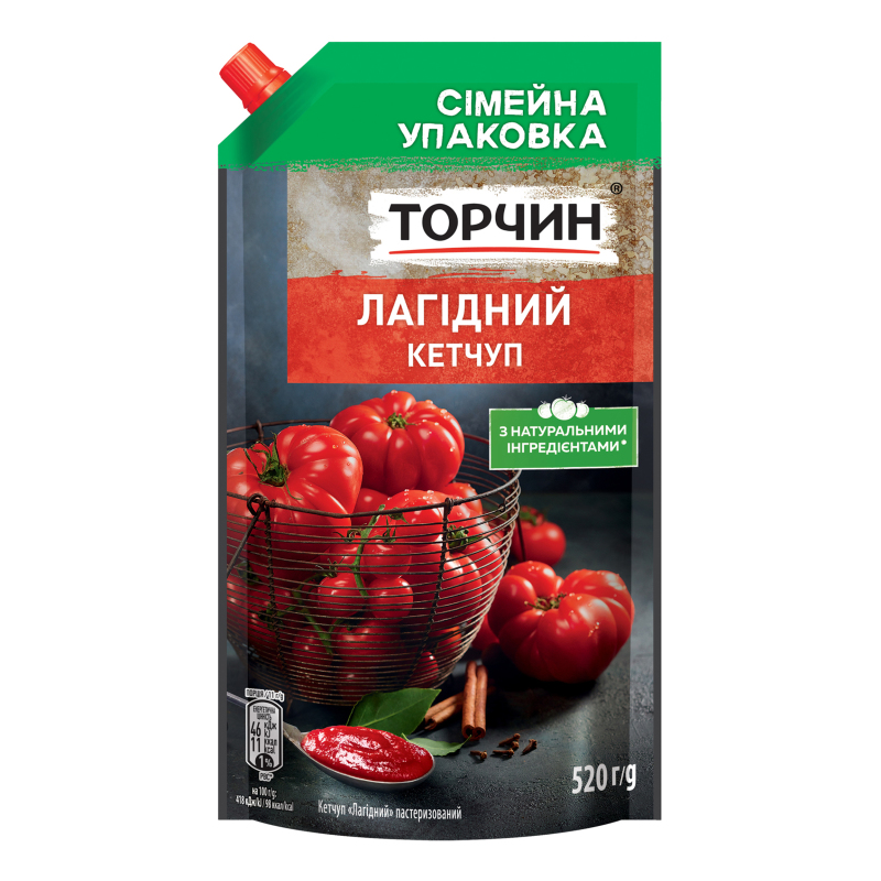 Кетчуп Торчин 520г Лагідний дп