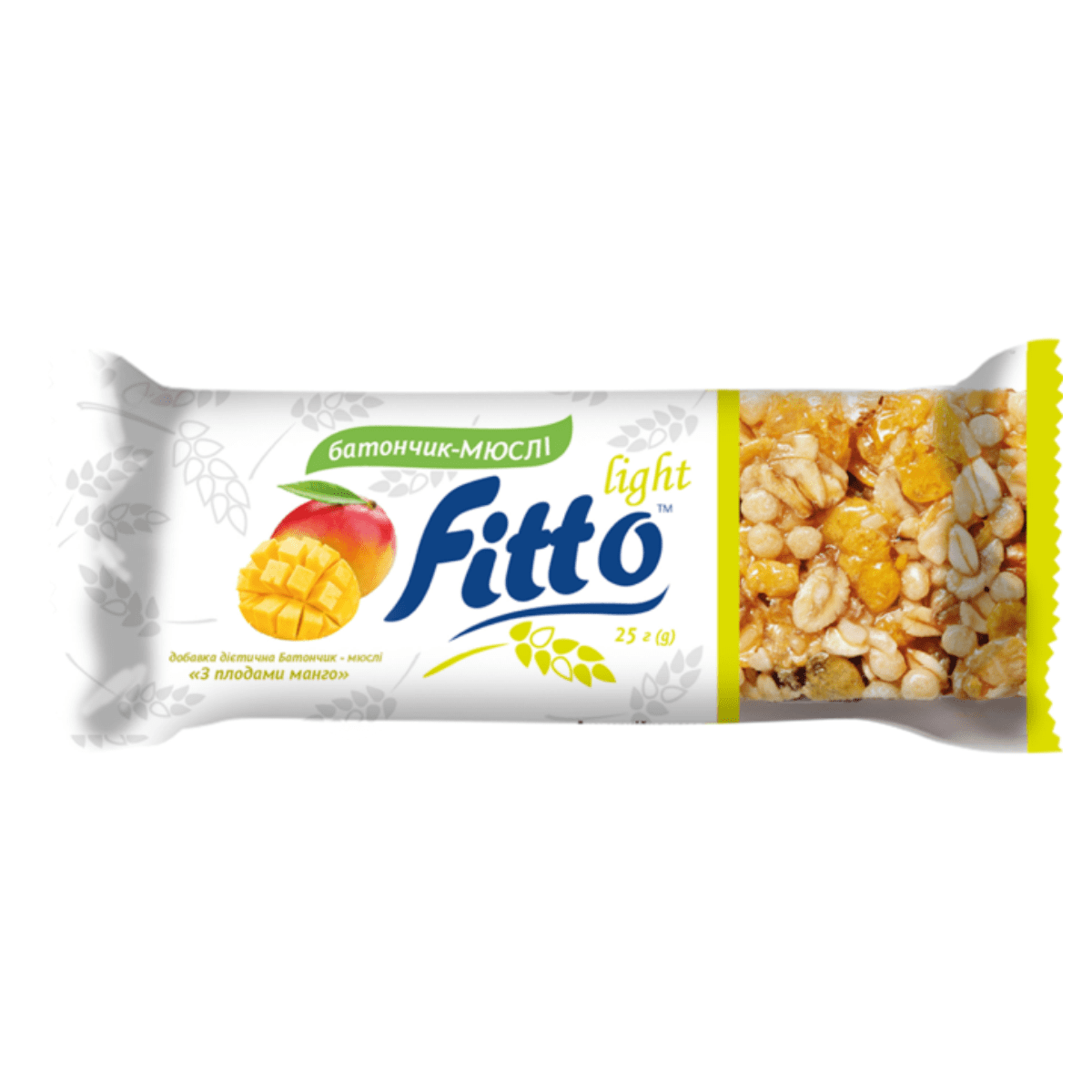 Батончик-мюслі Fitto light 25г Манго