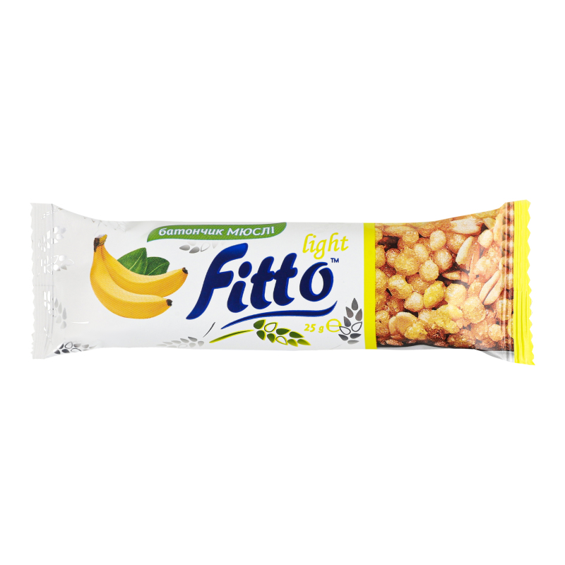 Батончик-мюслі Fitto light 25г Банан