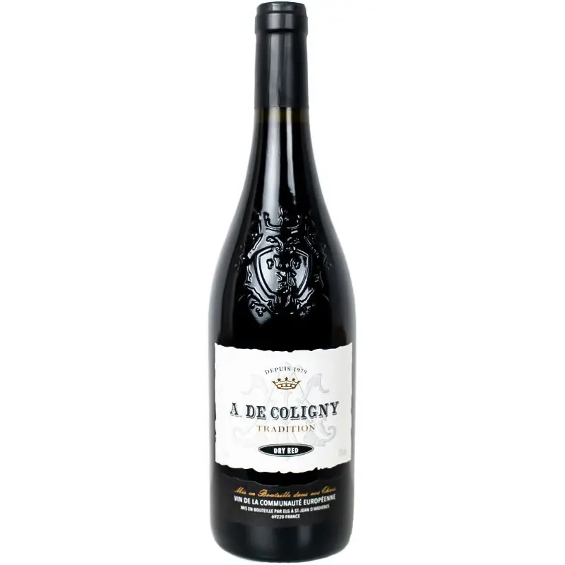 Вино A. De Coligny 0,75л черв сухе 11%