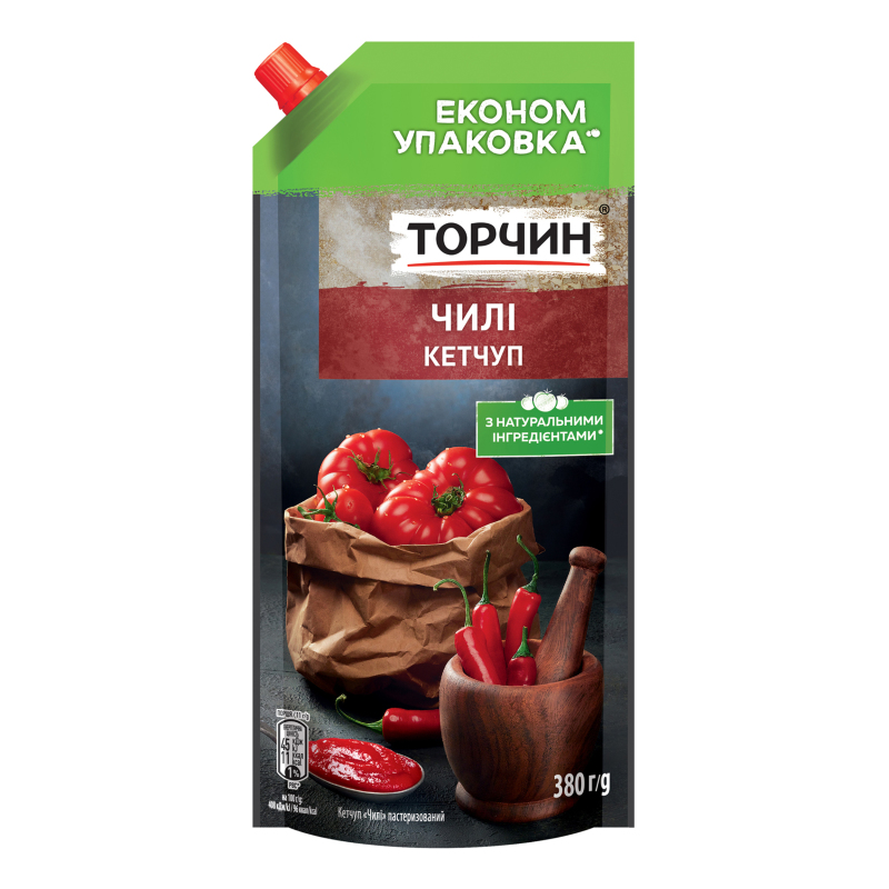 Кетчуп Торчин 380г Чилі дп