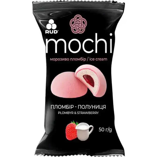 Морозиво Рудь 50г Десерт Mochi полун пл