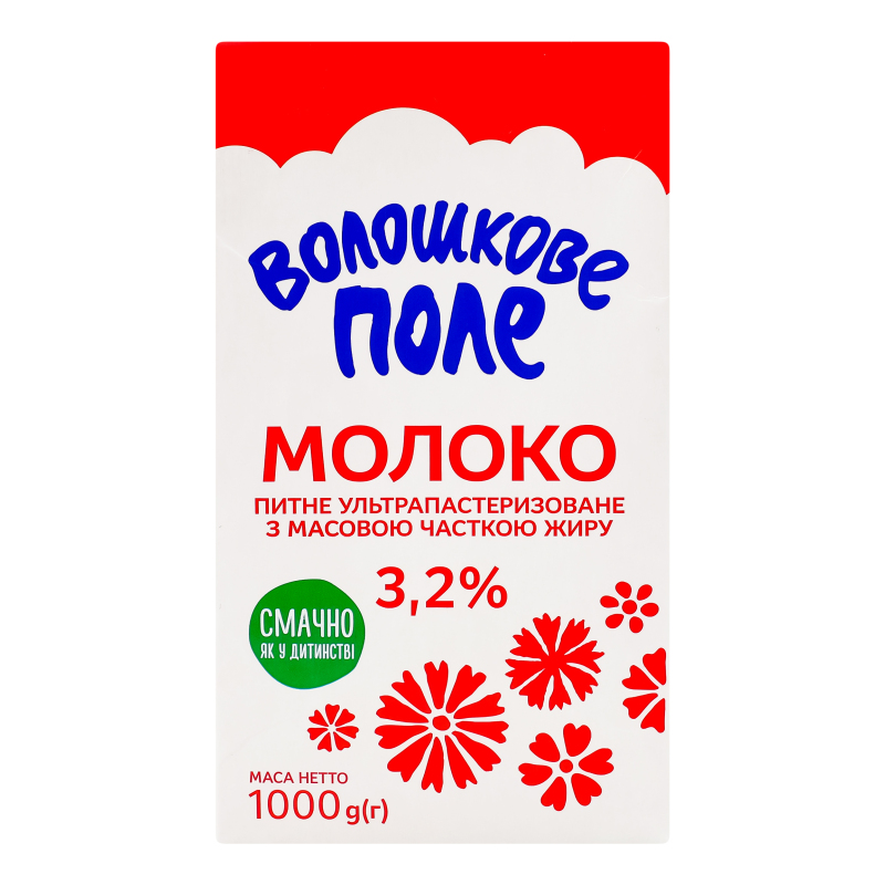 Молоко ВолошковеПоле 3,2% 1000г Ультрапа