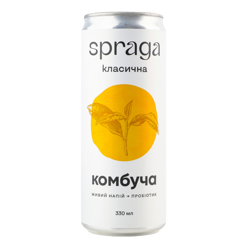 Напій Spraga 330мл Комбуча класична ж/б