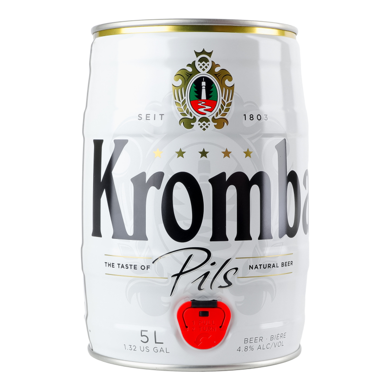 Пиво Krombacher 5л Світле 4,8% ж/б