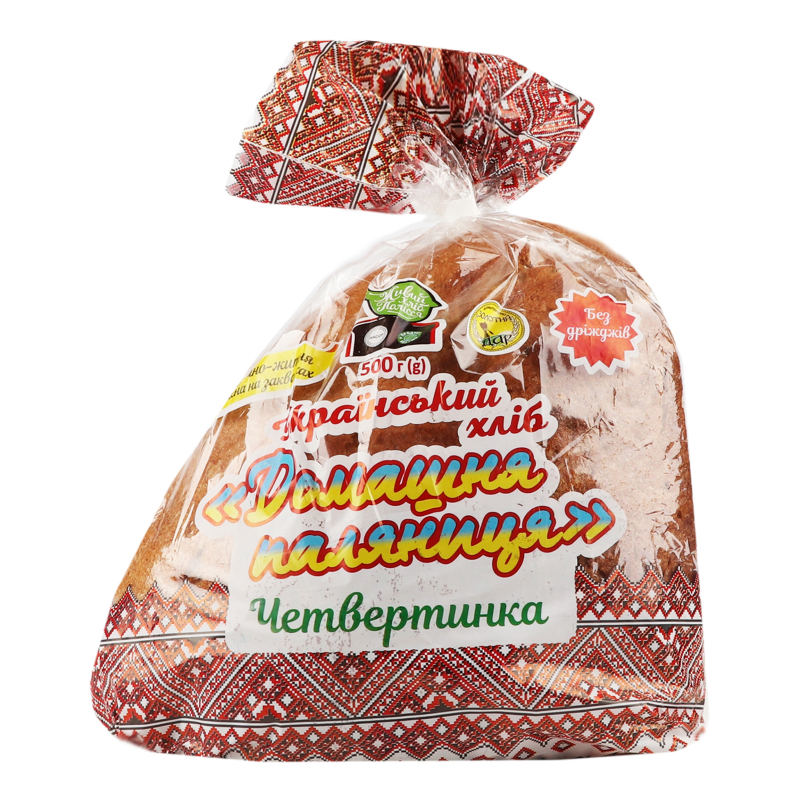 Хліб ЗолотийДар 500гДомашПалян пш-жт