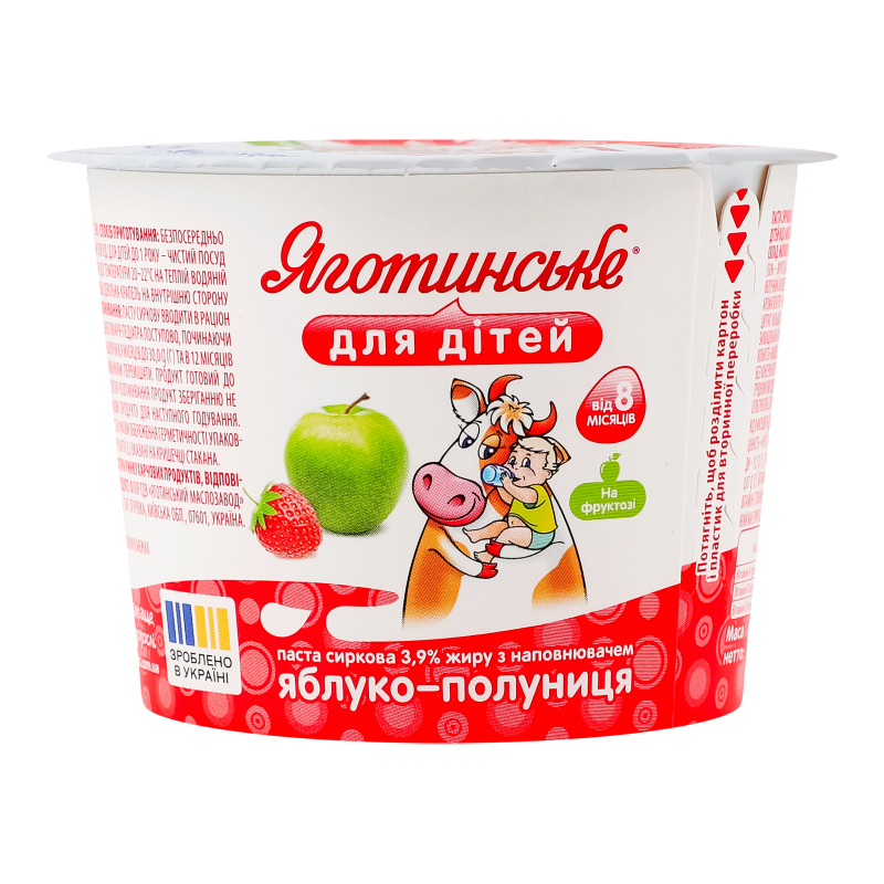 Паста сир Яготинське д/д3,9% 90г ЯблПол