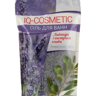 Сіль д/в IQ-COSMETIC 500гЛавандаЕкстрОл