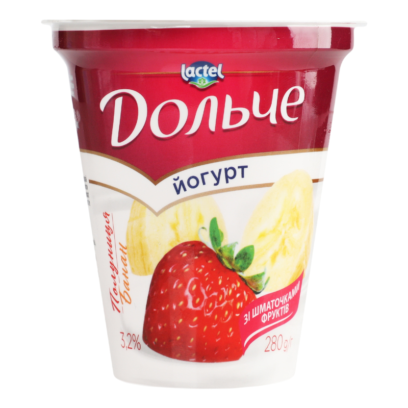 Йогурт Дольче 3,2% 280гПолунБанан ст