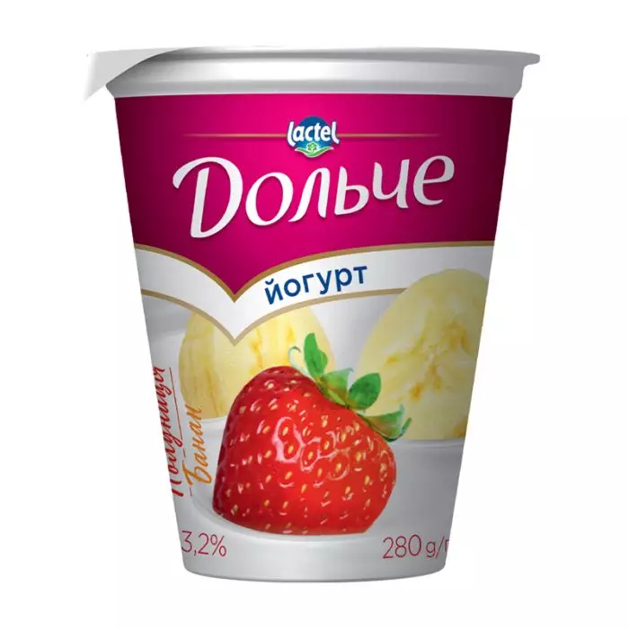 Йогурт Дольче 3,2% 280гПолунБанан ст