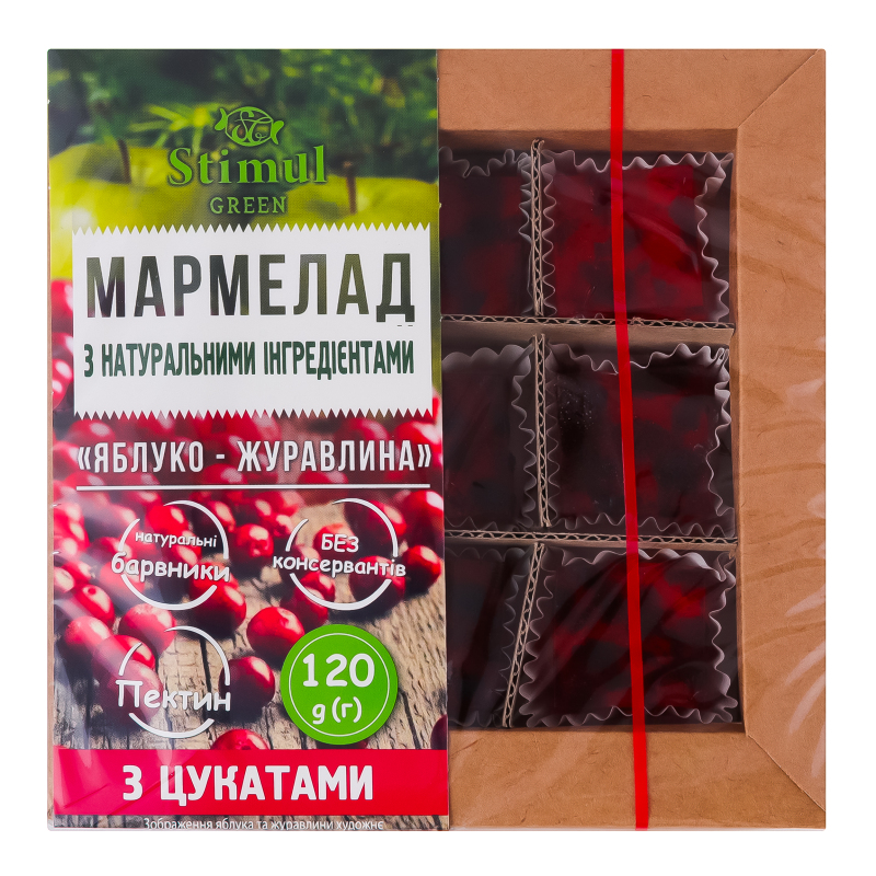 Мармелад Стимул 120г Яблуко-Журавлина