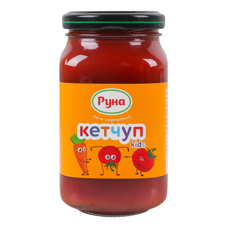 Кетчуп Руна 230г Ніжний д/дітей с/б