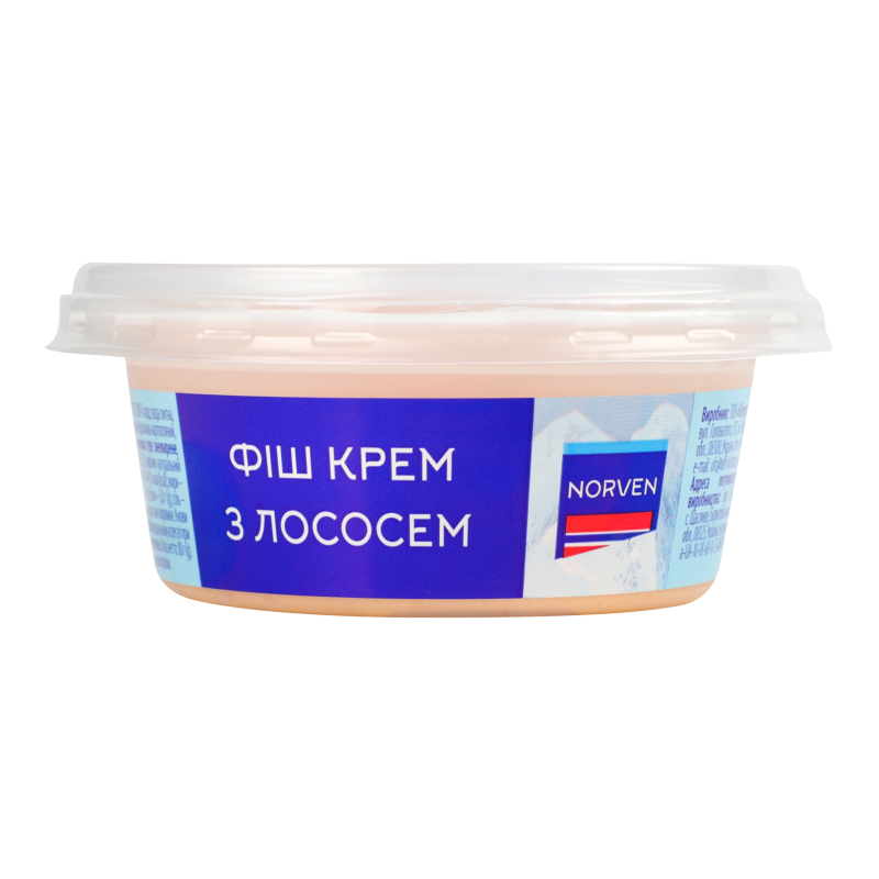 Фіш крем Norven 80г з копченим лососем