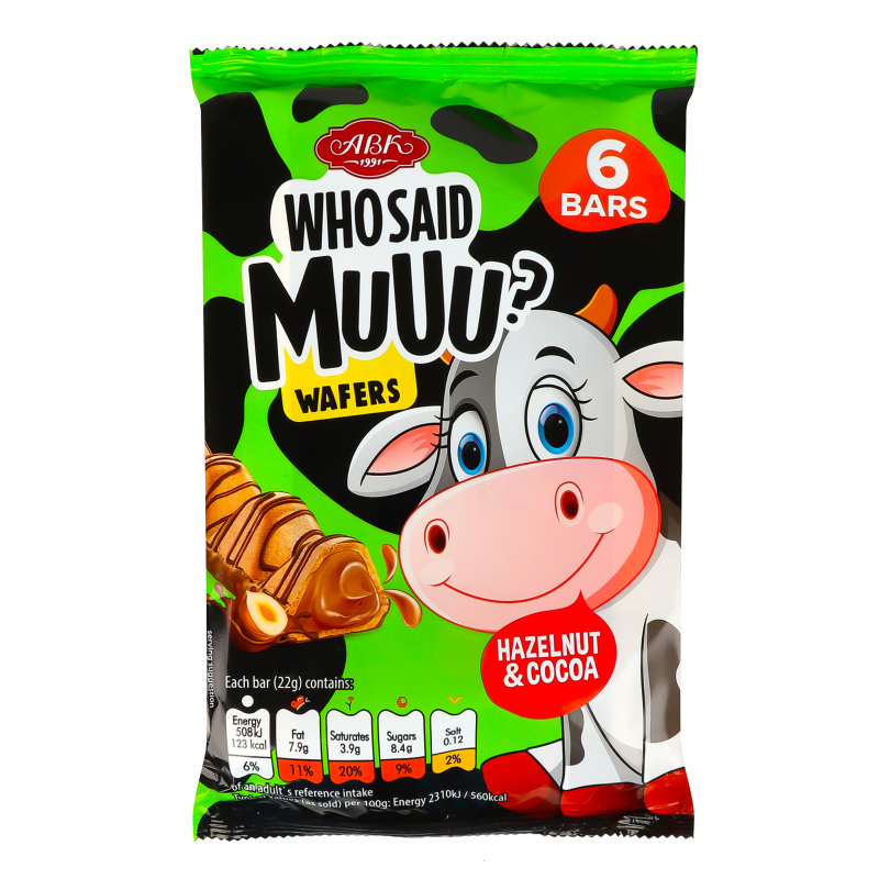 Батончик АВК WhoSaidMu 132 фундук-шок