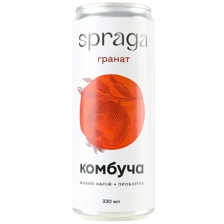 Напій Spraga 330мл Комбуча гранат ж/б