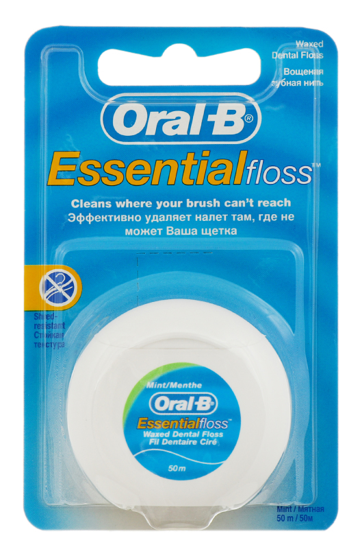 Зуб нитка OralB 50м Essential floss Мят