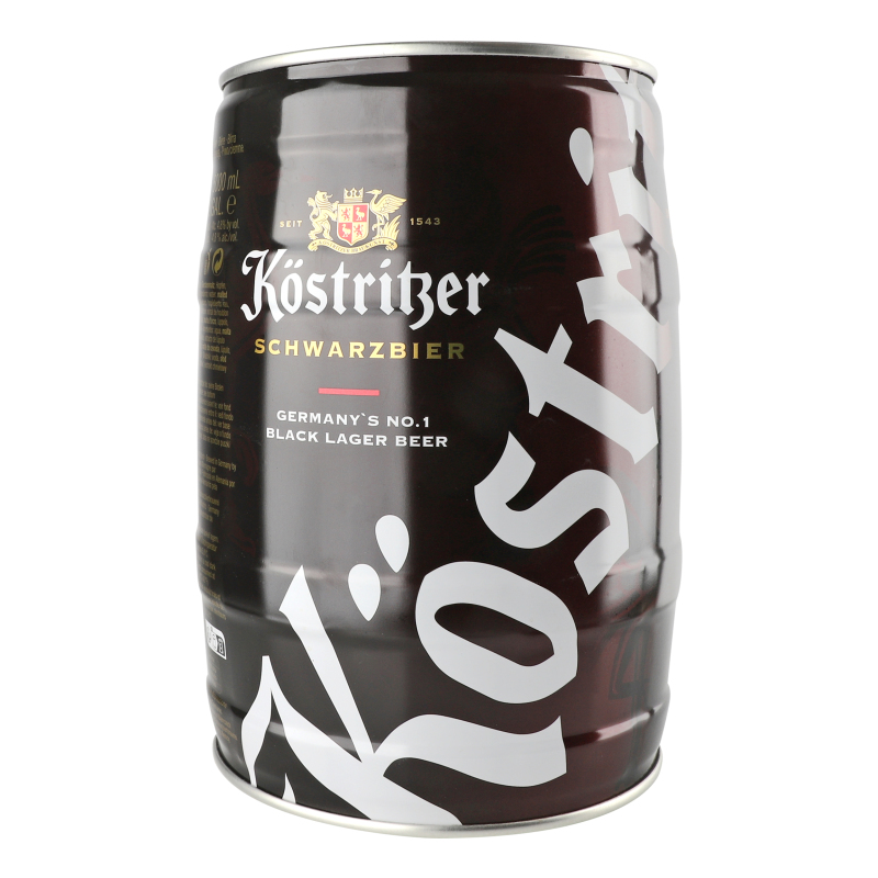 Пиво Kostritzer 5л темне фільтр ж/б 4,8%