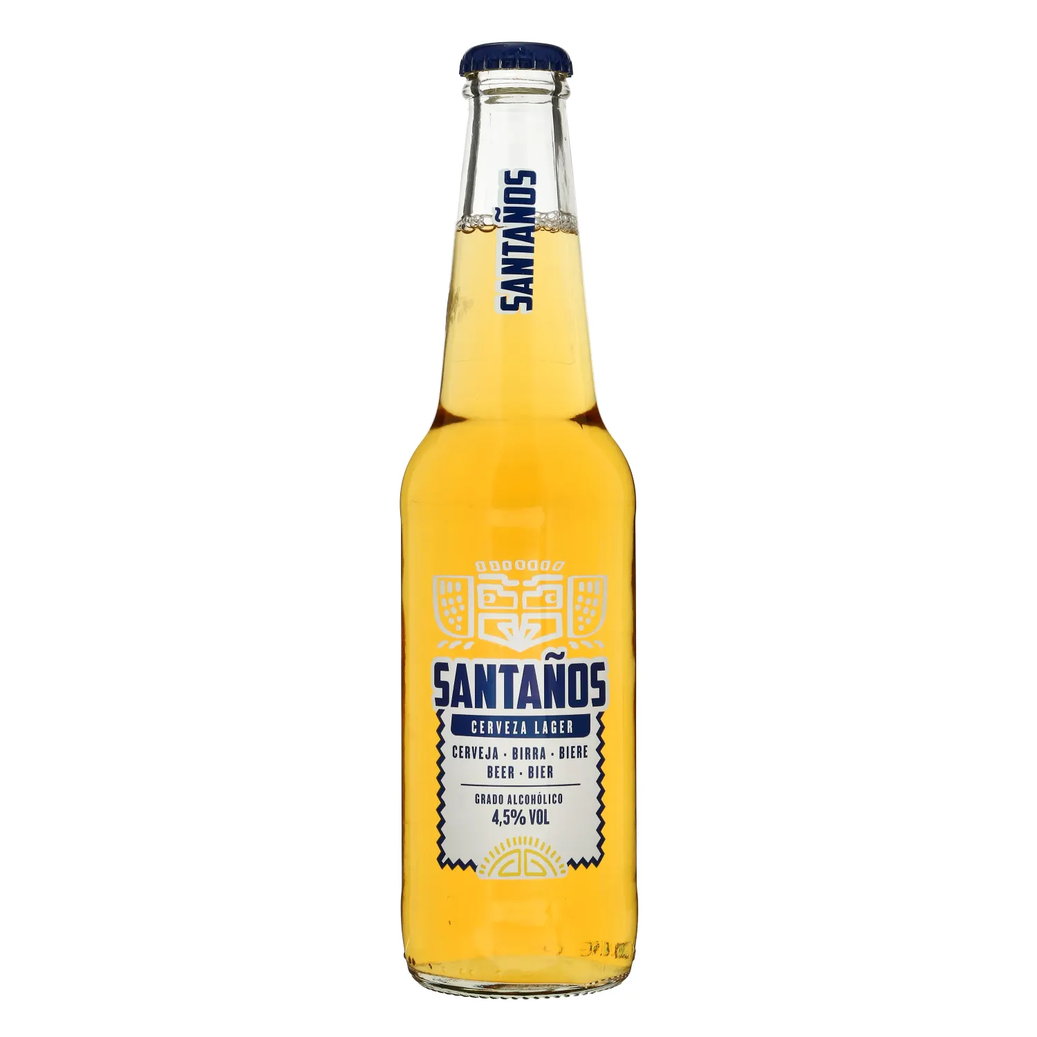 Пиво Santanos 0,33л Light beer 4,5% скло