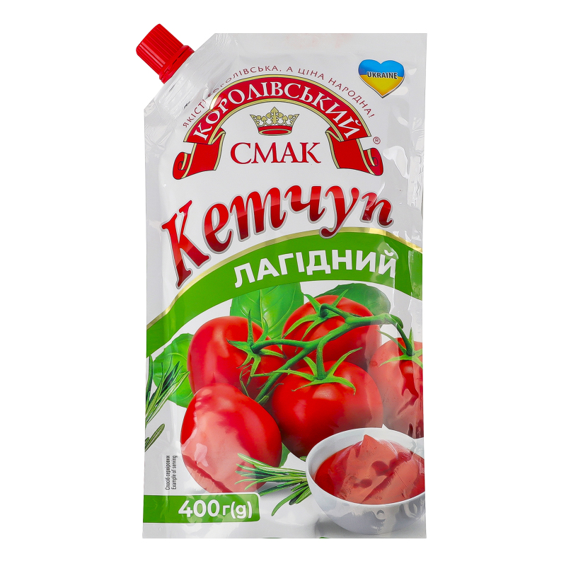 Кетчуп КоролівськийСмак 400г Лагідний