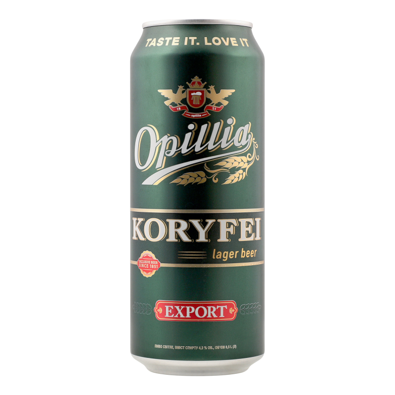 Пиво Опілля 0,5л Export Koryfei 4,2%ж/б