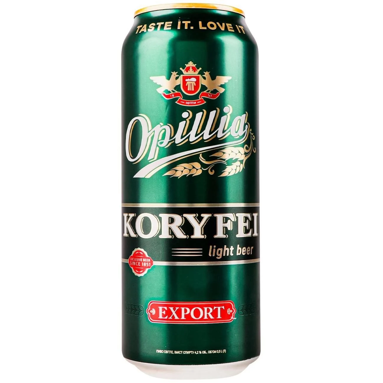 Пиво Опілля 0,5л Export Koryfei 4,2%ж/б