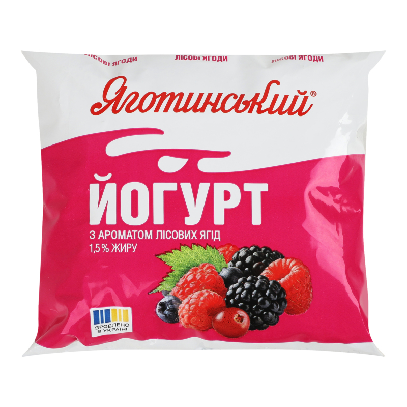 Йогурт Яготинський 1,5% 400г лісові ягод