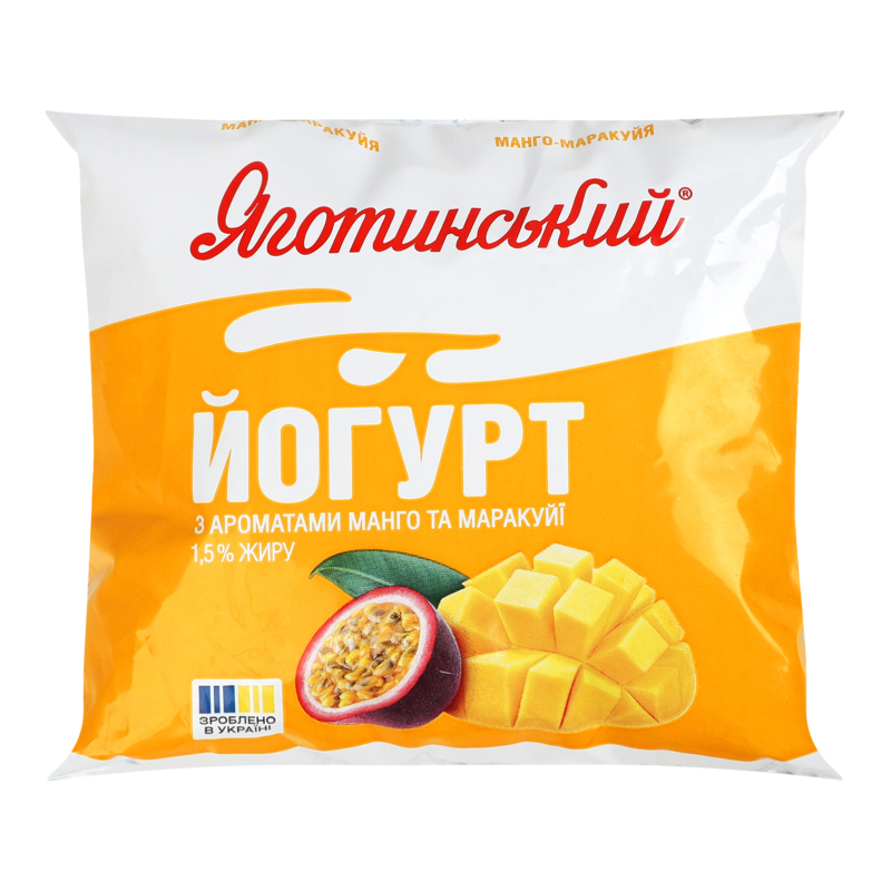 Йогурт Яготинський 1,5% 400г манго марак