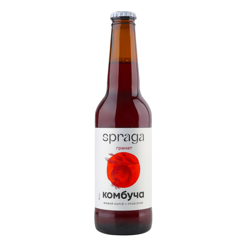 Напій Spraga 330мл Комбуча гранат с/б