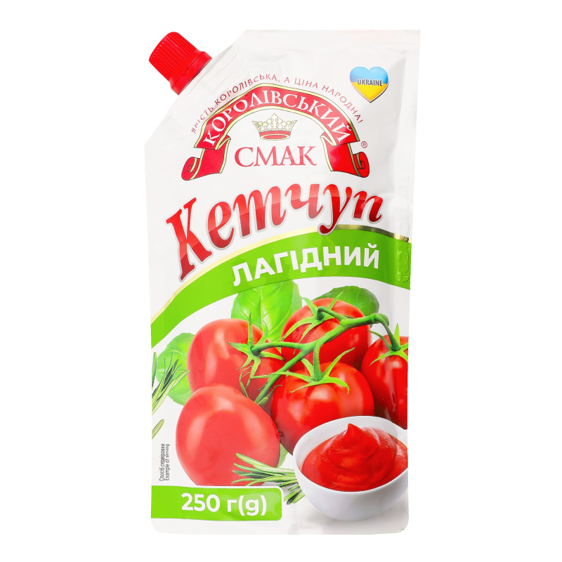 Кетчуп КоролівськийСмак 250г Лагідний