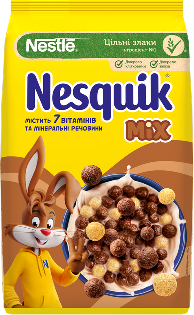 Сух сніданок Nesquik 375г Мікс