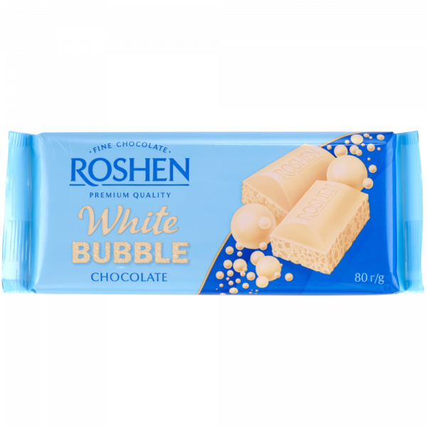 Шоколад ROSHEN 80г Bubble White Акція