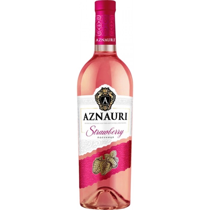Вино Aznauri 0,75лStrawberry рож/сол 13%