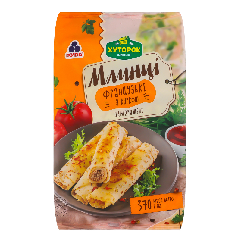 Млинці Хуторок 370г Французькі з куркою