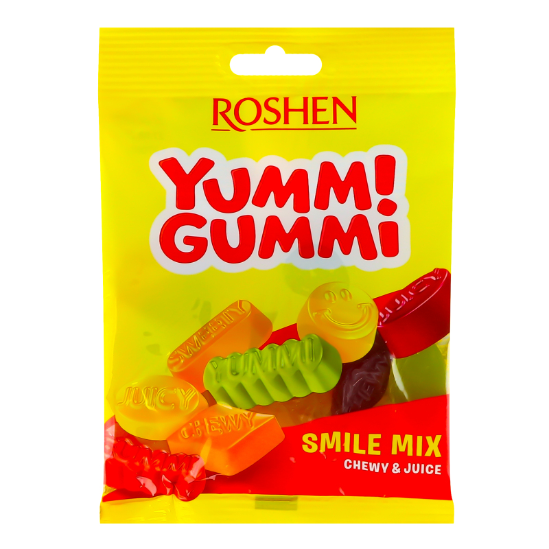 Цукерки ROSHEN 70г YummiGummi Smile Mix