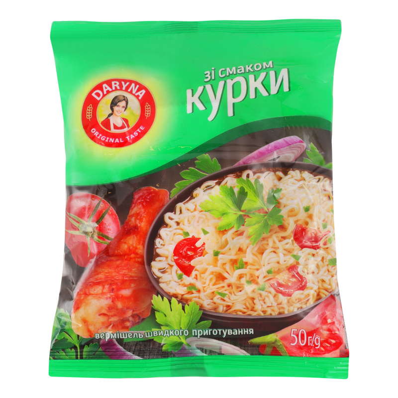 Вермішель ш/п Daryna 50г Курки