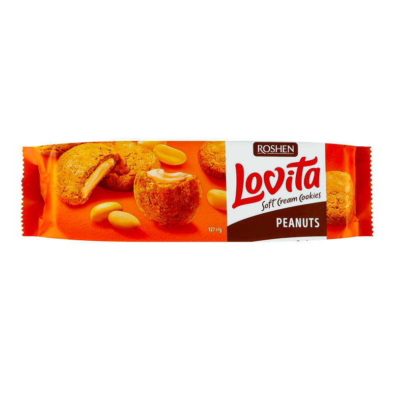 Печиво ROSHEN 127г Lovita Soft Peanuts