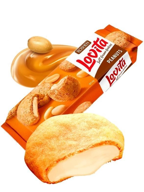 Печиво ROSHEN 127г Lovita Soft Peanuts